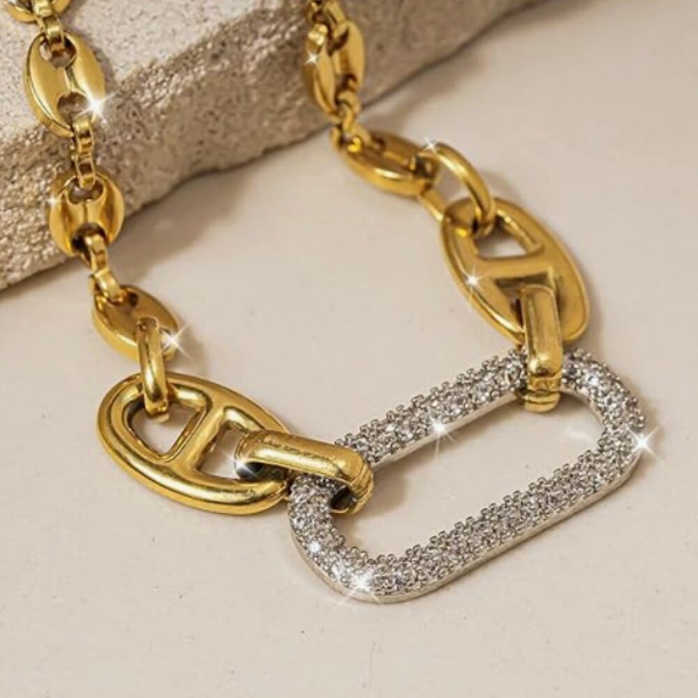 Zara Chain Gold Bracelet - Picture 2 of 4